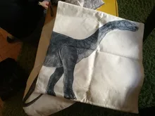 Dinosaur Pillow Cushion-Cover Linen Animals Home-Decor Cotton 45x45cm Rex-Printing