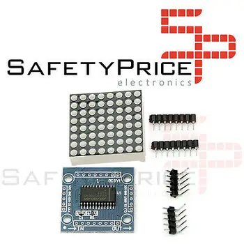 

Matrix module 8x8 red LED MAX7219 matrix arduino SP waterfall