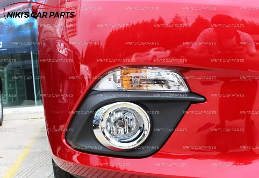 Накладки на передние противотуманные фары для Mazda 3- ABS пластик хром 2 шт. литье украшение Тюнинг Автомобиля