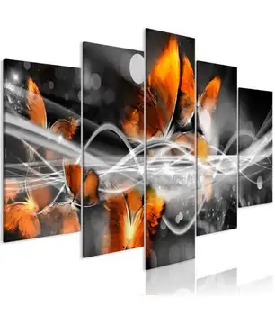 

Picture-Swarm of Butterflies (5 Parts) Wide gray