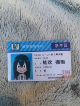 Periférico de animé My Hero Academia, tarjeta de identificación de estudiante de PVC, tarjeta de comida escolar