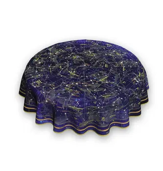 

Tablecloth round "map of the Starry Sky" D = 145 cm (Golden Bake)