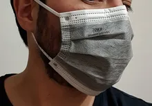 20 unids/caja CE KN95 5 capas máscara gris carbono activado polvo respirador máscara protectora para la cara a prueba de polvo FFP2 coreano KN95 ffp2mask