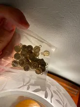 Eruifa-moneda colgante de 8mm, Popular, al por mayor, 30 Uds. Por bolsa, collar, pendientes, pulsera, joyería artesanal, 2 colores