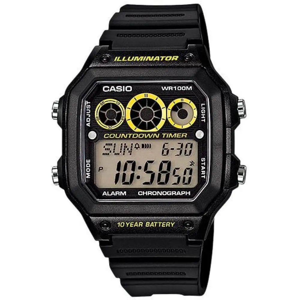 Наручные часы Casio AE-1300WH-1A мужские цифровые