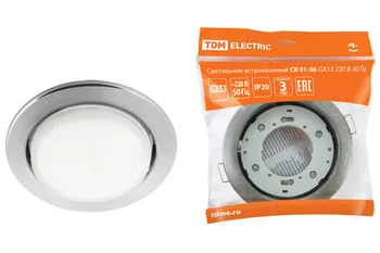 

Fixture built-in St 01-06 gx53 220 V 50Hz Chrome TDM