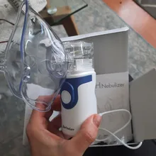 Mininebulizador portátil de mano para niños, inhalador de inhalador silencioso, atomizador de malla, autoclean, inhalador portátil