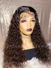 Pelo de la princesa de la onda de agua 3 mechones con cierre Remy extensiones de cabello humano mechones con cierre brasileño extensiones de pelo ondulado mechones con cierre
