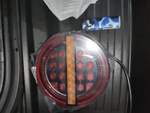 MICTUNING-Luz LED redonda para remolque, luz ámbar de 5,3 pulgadas con luz de freno/DRL/ Flow, señal de giro ámbar para coche, camión, barcos, Buses y furgonetas, 2 uds.