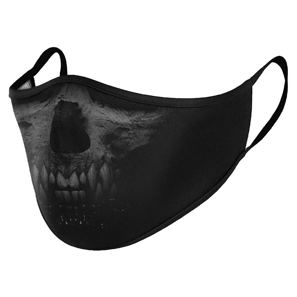 Face Mask Dust-Proof Protective Mask Adult Children Washable Adjustable Cloth Mask Hanging Ear 3D Pattern Comfortable Fit