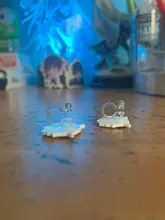 TAFREE-pendientes de resina con dibujos animados D4 Super Danganronpa, hojas termocontraíbles epoxi a la moda, joyería para chicas C1724