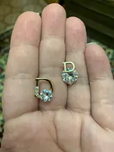 Pendientes asimétricos con letras brillantes D para mujer, joyería europea y personalidad americana, aretes sexys de Reina para fiesta, a la moda