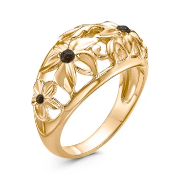 

925 sterling silver ring with stones: Diamond Black