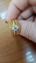 LUALA Fashion Female Ring for Women Unique Beautiful 585Rose Gold AAA Cubic Zirconia