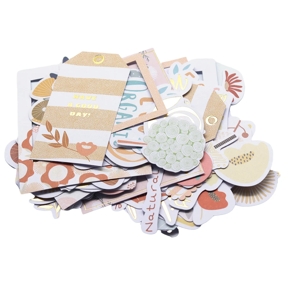 JIANQI 장식 스크랩북 빈티지 재료 용지 콤보 키트, DIY 정크 저널 콜라주 사진 앨범 레트로 배경 용지, 100 매 세트 9 창의적인 경로 종이 다이컷 모양 에페메라 장식, 스크랩북 카드 제작 일기장 장식, 140 개