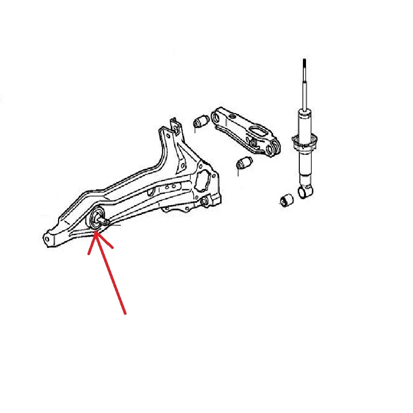 1 шт. задняя Suspansion со шлейфом втулка для Honda Civic Ferio CR-V CR-X 52370-S04-000
