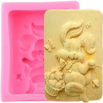 

Butterfly Rabbit Easter Silicone Mold DIY Fondant Cake Decorating Tools Handmade Soap Molds Candy Clay Chocolate Gumpaste Moulds