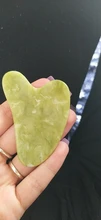 Verde Natural Jade Guasha Desguace de Gua masajeador Sha cara Meridian desguace placa pieza masaje brazo masaje herramienta