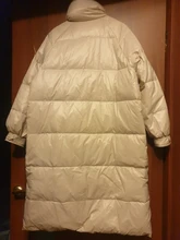 Down-Jacket Coat Yellow Winter Women Outerwear Snow FTLZZ Warm Blue Long 90%White-Duck-Down