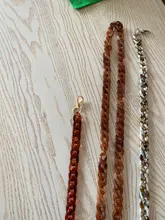 Bolso de hombro de plástico con correa acrílica para mujer, colores variados, 1,5 cm x 2cm