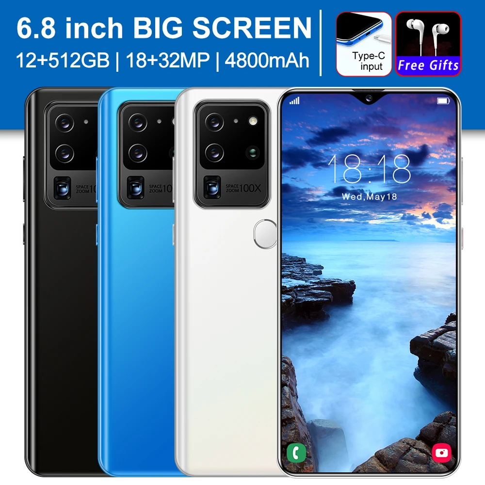 S30U Plus 6.7inch Smartphones Android 10 Universal