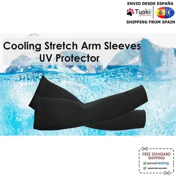 

1 pair-Protective Arm HI-COOL Sleeves Sun Golf Gloves Bike Bicycle Black