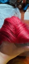 Wig Hair-Wigs Baby-Hair Lace-Front Natural Synthetic X-TRESS Red-Color Straight Free-Part