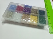 Caja de joyería de plástico de varios compartimentos y de 9 tamaños, para guardar joyas, ordenar abalorios y cuentas, caja ajustable