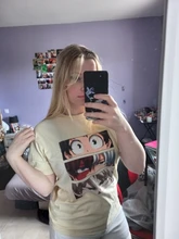 Womens T-Shirt Academia Hip-Hop Harajuku Casual Cute Anime Gothic Summer My Hero