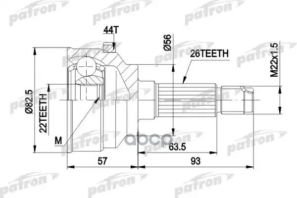 Шрус Наружн К-Кт 26x56x22 Kia: Sephia 95 - 97 Седан | Бытовая техника