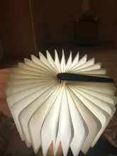 Table-Lamp Desk Led-Book Night-Light Wooden Magnetic Home-Decoration Foldable Creative