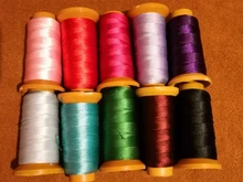 Cuerda de algodón para manualidades, cuerda de rosca de 0,2/0,25/0,5/0,7/0,8/1mm, compatible con abalorios, pulseras, collares, accesorios de joyería