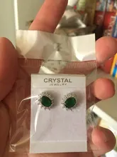 Conjuntos de joyas para novias, juego de collar de Color plateado con piedra de cristal azul a la moda, conjuntos de joyería africana