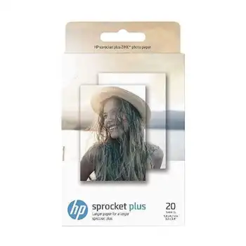 

Hp paper sticker photo hp sprocket plus - 20 sheets 5,8x8,7 cm - compatible with 2fr85a/2fr86a