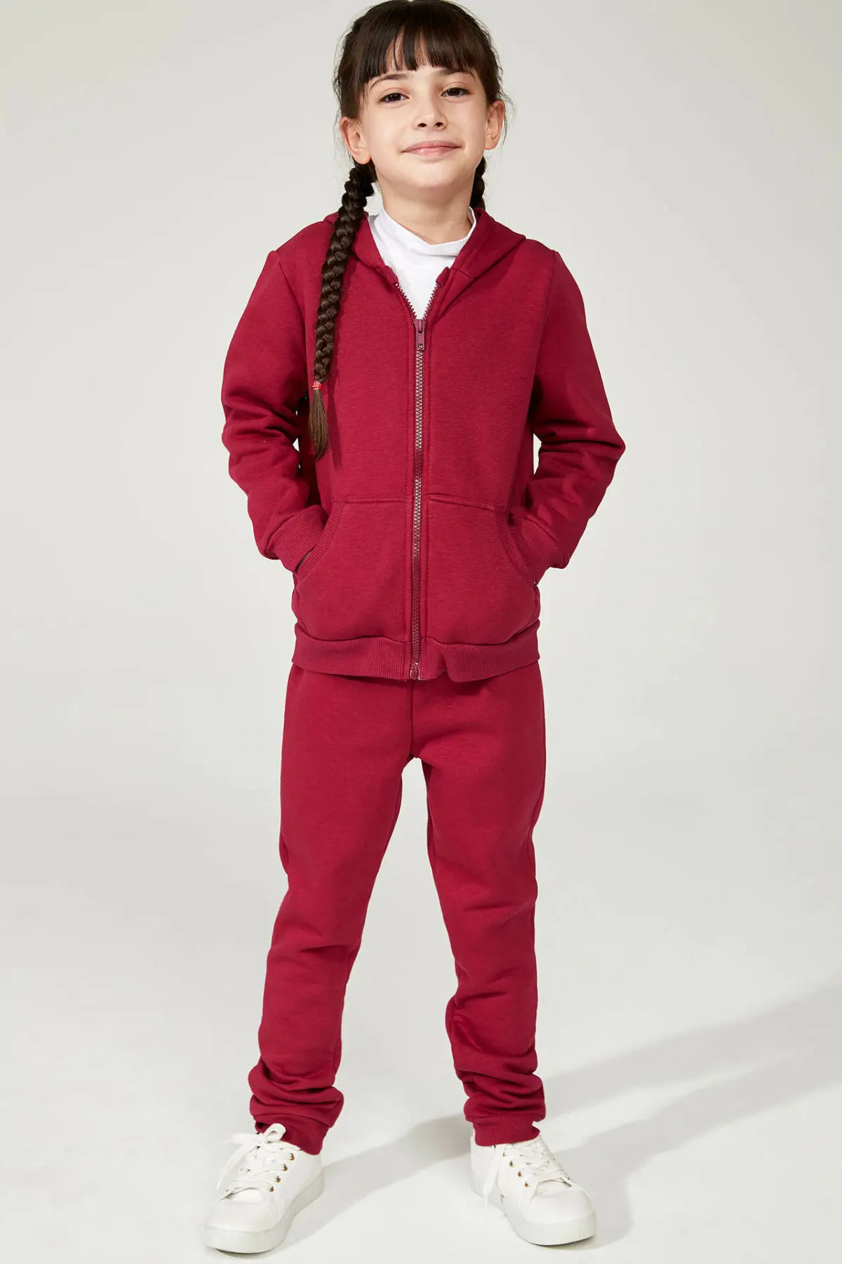 DeFacto повседневные брюки для девочек спортивные штаны черные красные детские