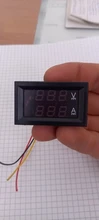 Voltmeter Led-Amp Digital High-Quality 100v 10a Blue DC Red Dual