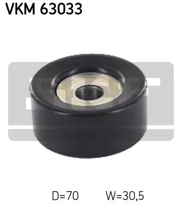 Ролик поликлинового ремня натяжной SKF VKM 63033