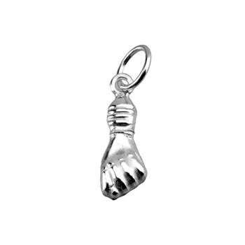 

Pendant 925 Sterling silver m. Rhodium-plated hand fist higa n3 [AA3316]