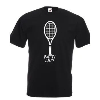 Mens Fantozzi Paolo Villaggio Batti Lei Tennis Racchetta Filini Film Comics T-Shirt