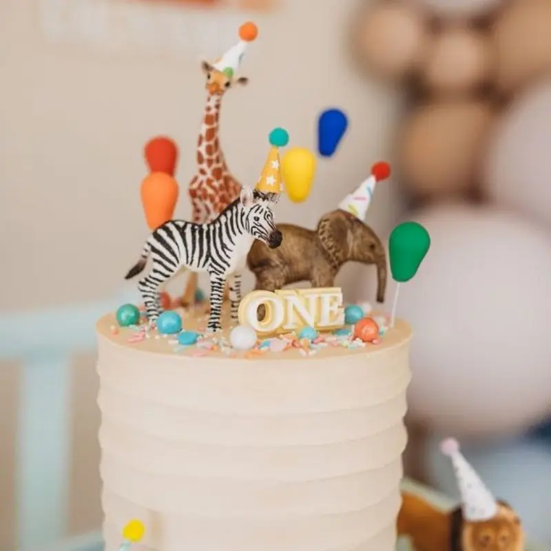 Décoration De Gâteau En Forme De Girafe, Éléphant, Animaux, Décor De IxPréChristophe, 1er Anniversaire, Pour Enfants, Jungle, Safari, Zoo