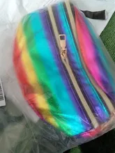 Buylor-riñonera holográfica con correa para láser para mujer, Cangurera de diseño, bolso de cintura bonito para fiesta y viaje