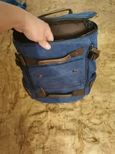 Canvas Backpack Travel-Bags School-Bag Vintage Mens Large-Capacity High-Qualit