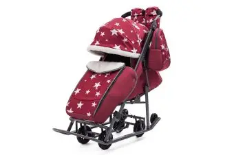 

Stroller pikate stars (Burgundy, frame color dark gray) pikate 100217