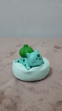 Figuras de acción de Pokémon de la serie de sueños estrellados, Pikachu, Jirachi, Eevee, Komala, Snorlax, Bulbasaur, Base de peluche