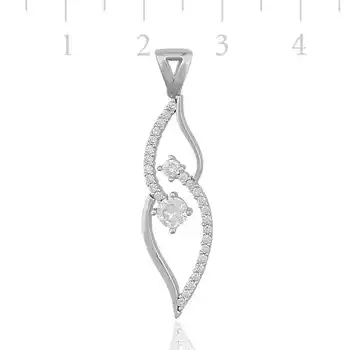 

KUTAYDAN 925 Sterling Silver Solitaire Lady Necklace