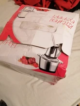 Picadora eléctrica de acero inoxidable de 2 velocidades, picadora eléctrica de 500W con capacidad de 2L, picadora de carne, procesador de alimentos