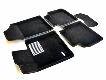 

Textile 3D mats euromat3d luxe in the salon for Hyundai Sonata (2017-) with a metal heel