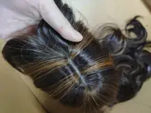 ALAN EATON-Peluca de cabello sintético para mujer afroamericana, cabellera artificial largo ondulado con flequillo, color negro, marrón y dorado, resistente al calor