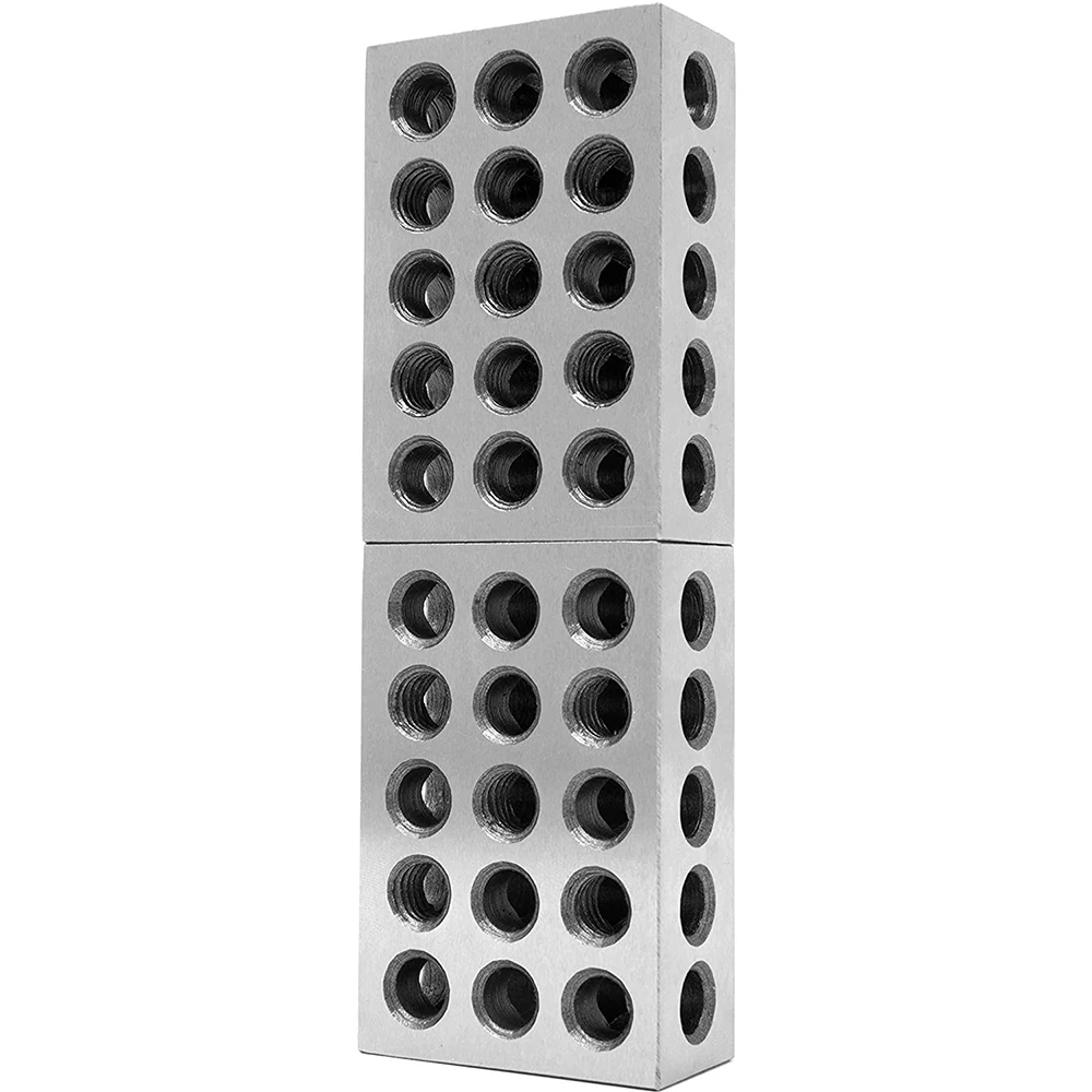 Javit-경화 강철 1-2-3 25-50-75mm 블록 0.0001, 정밀 일치 기계공 123 밀링 공구 23 홀 블록 게이지, 2 개