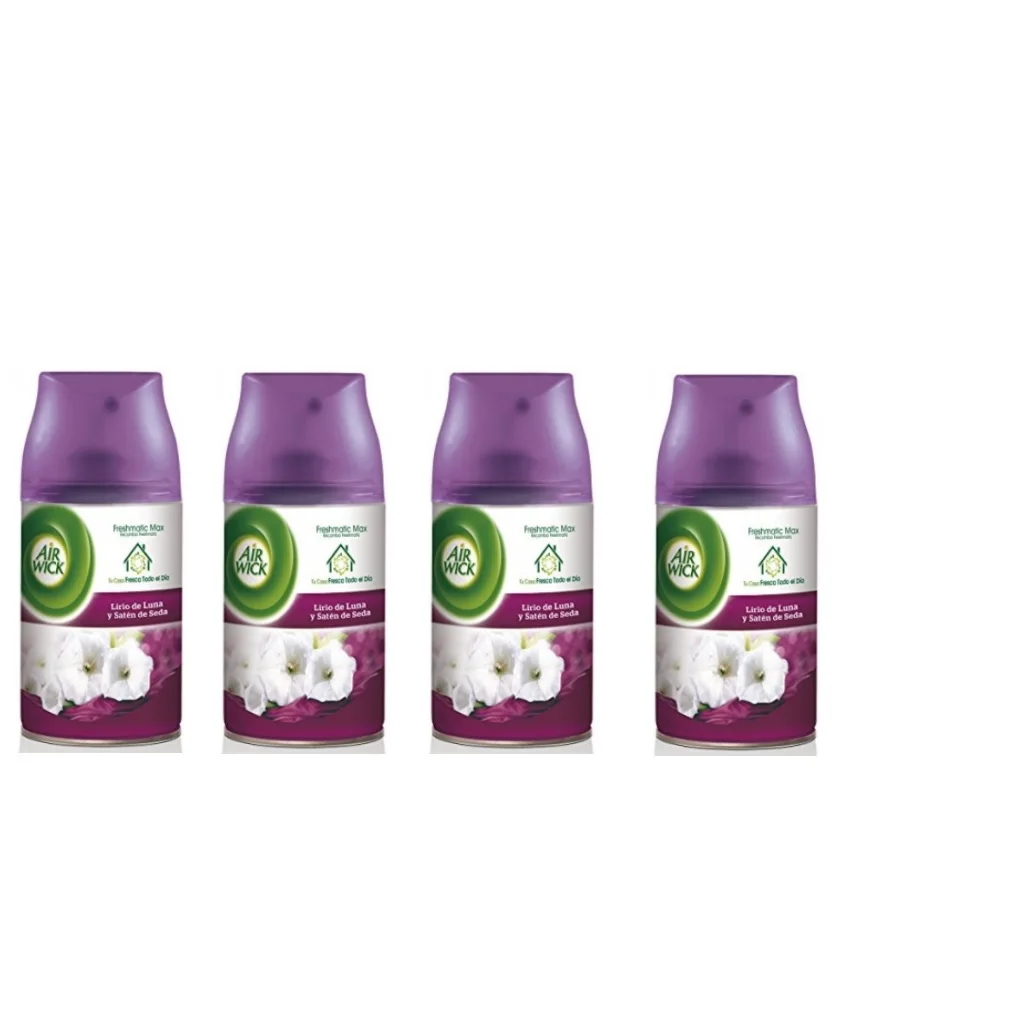 Air Wick Freshmatic Air Freshmatic Replacement Maxlirio Moon And Silk Saten 250 Ml [4 Pack